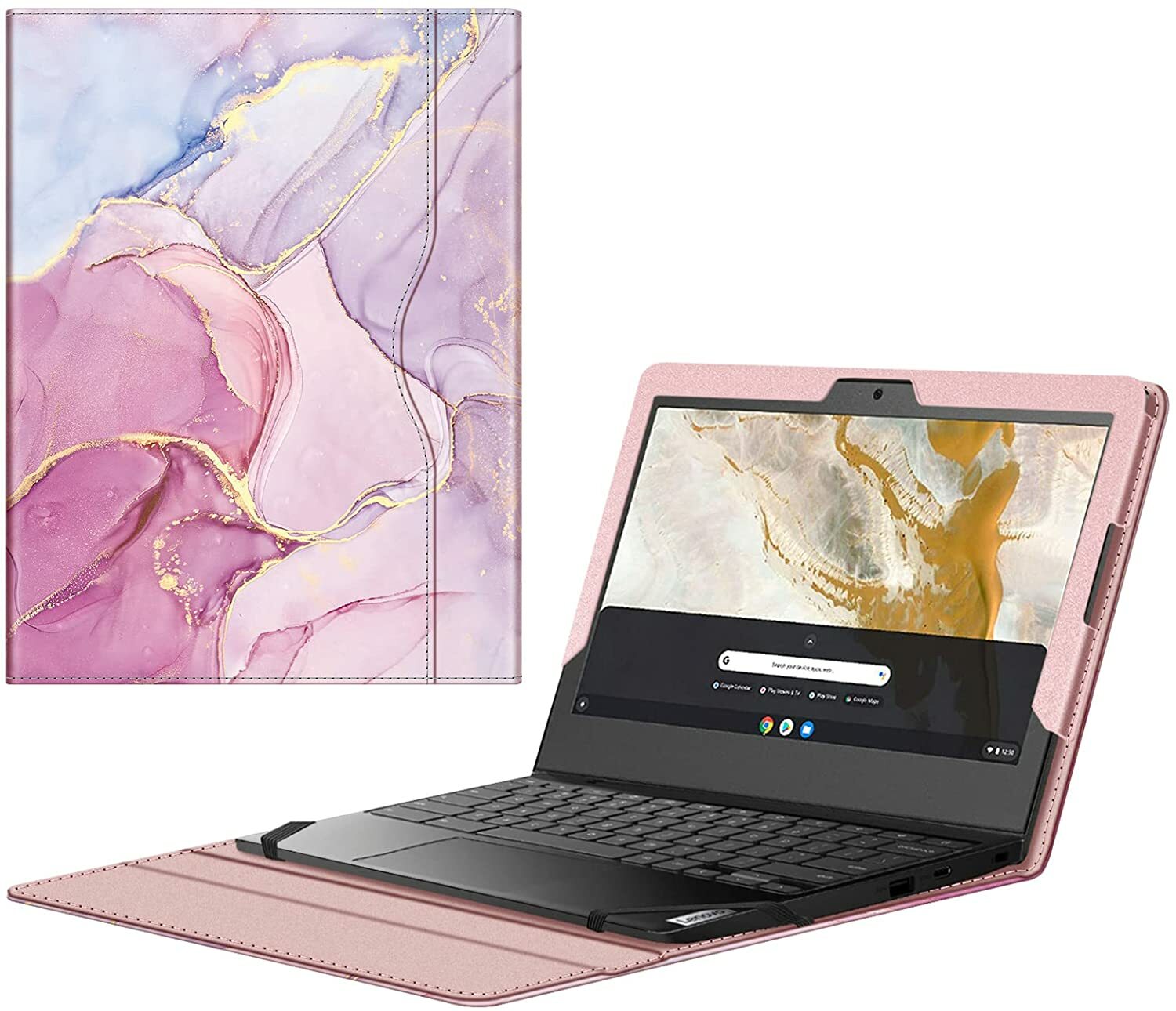 Sleeve Case for 11.6" Lenovo Chromebook 3 11 Laptop Portfolio Book Cover