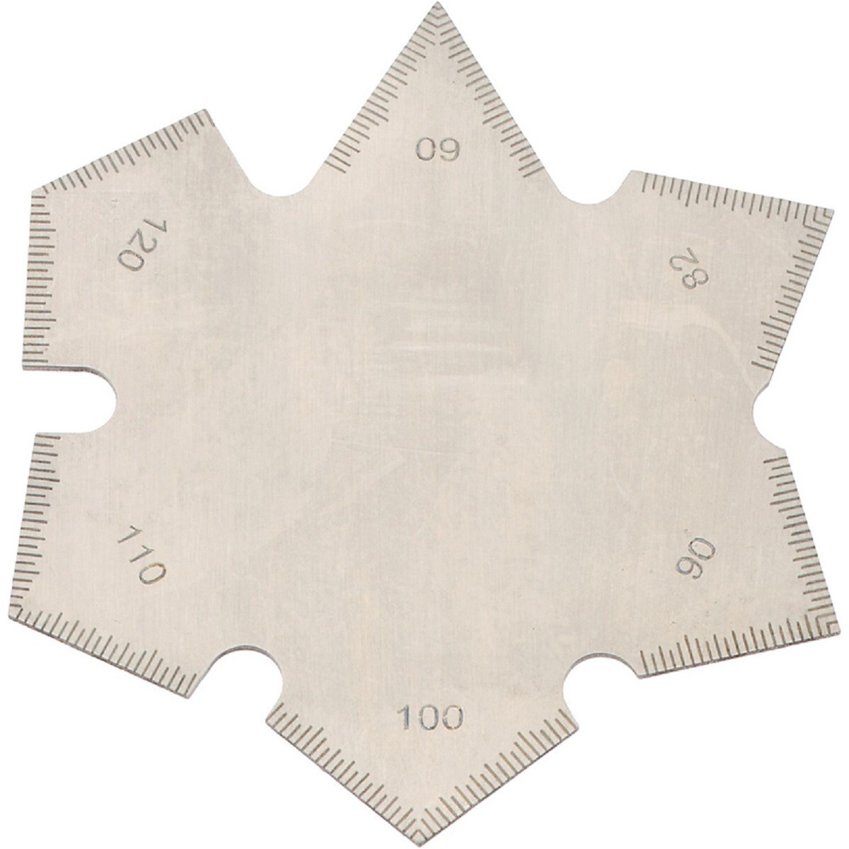 SPI 13-719-0 Countersink Angle Gage: 60�, 82�, 90�, 100�, 110�, and 120� Angles
