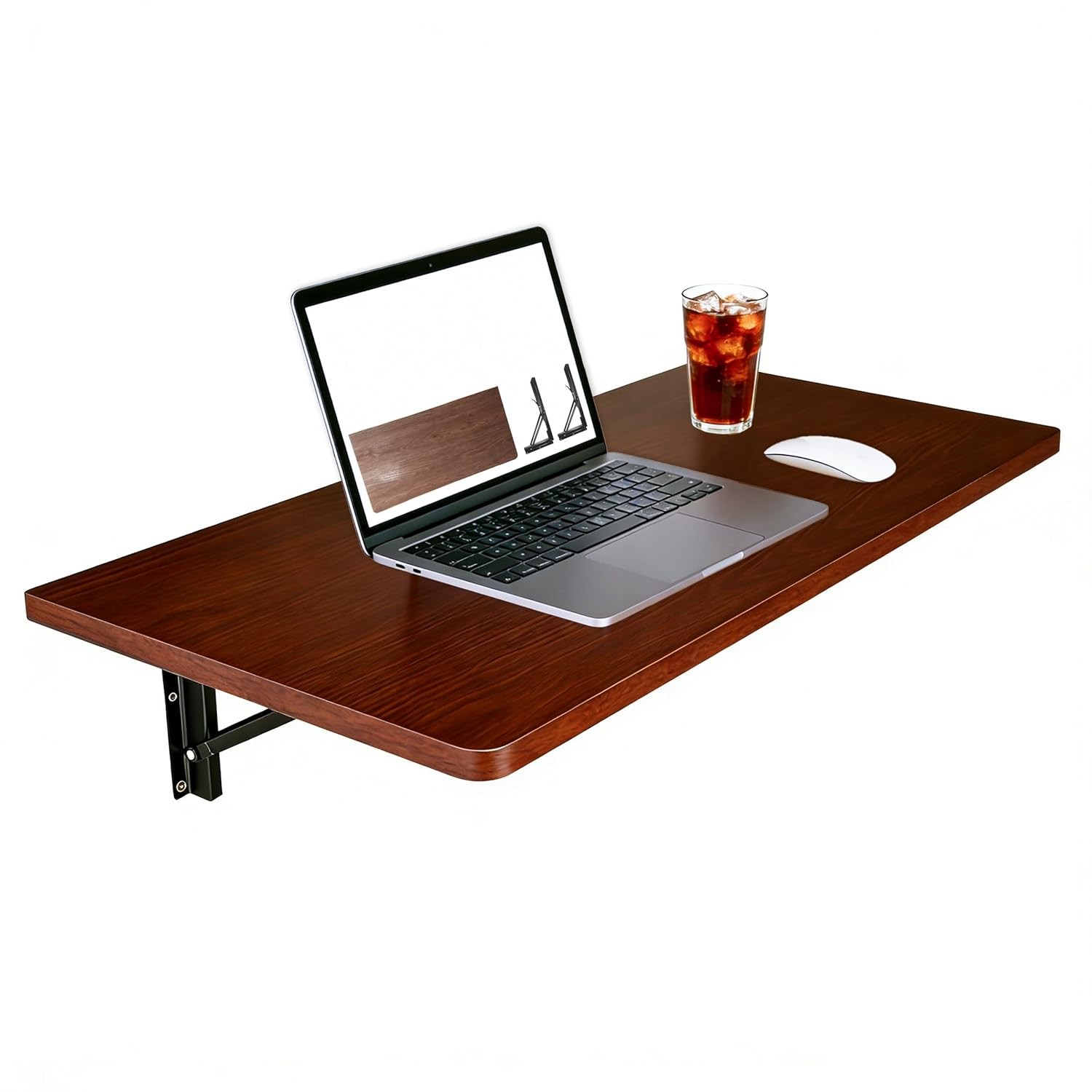 Wall Mounted Folding Workbench 31.5" Heavy Duty Garage Workbench 100 LBS