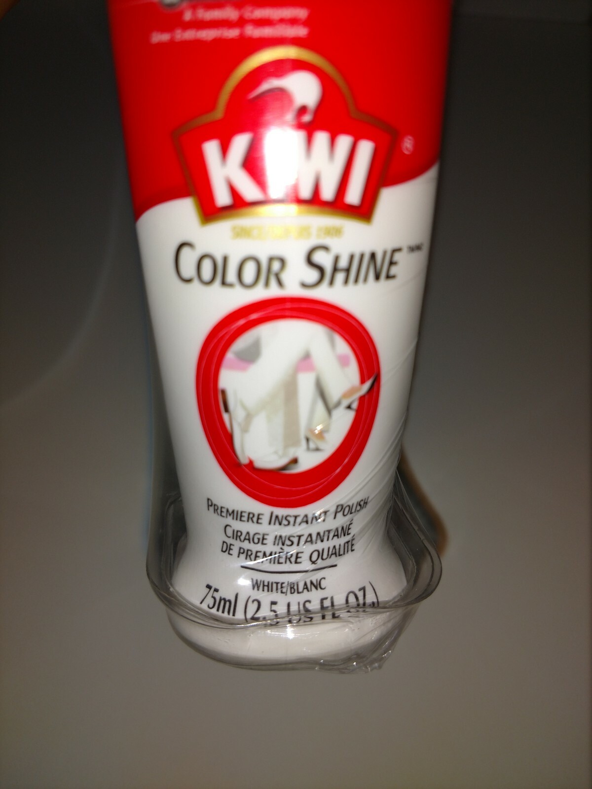Kiwi Shoe Polish 3 Pack Color Shine Premiere, 2.5 Fl Oz Each Bottle WHITE/BLANC