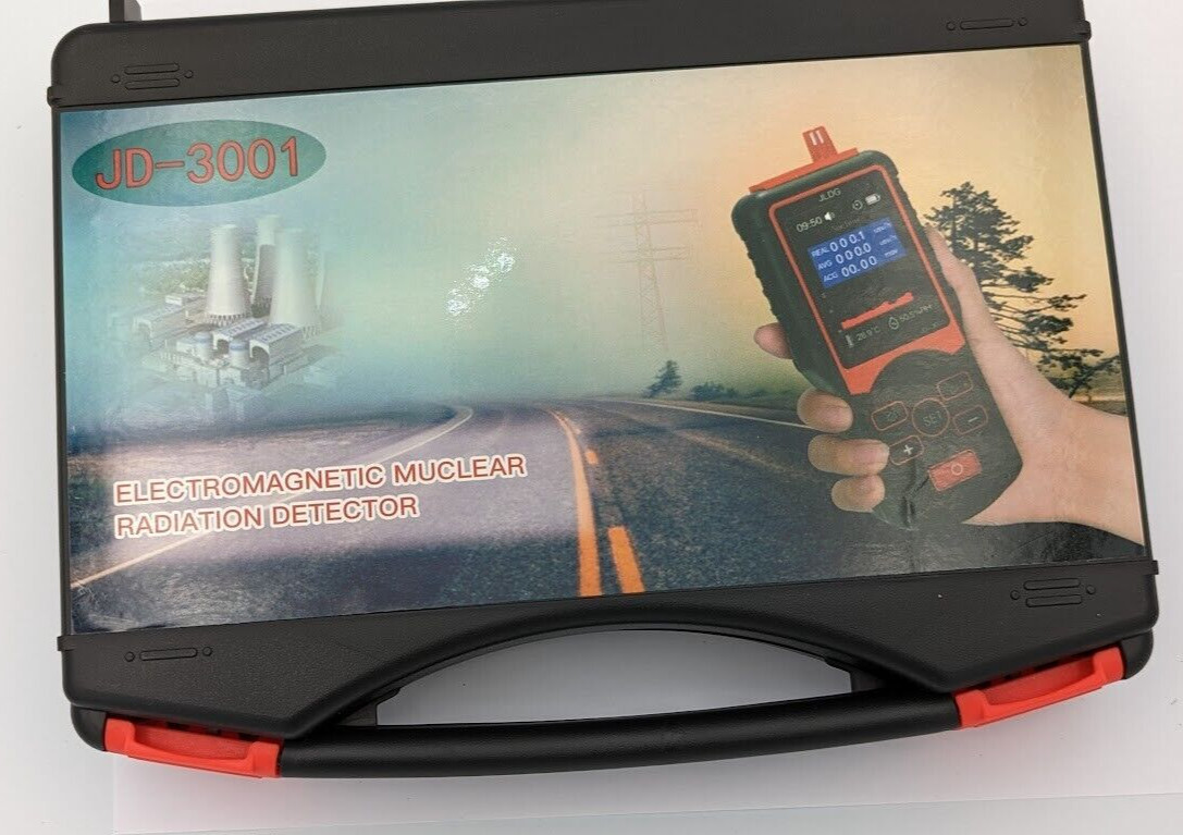 JD‑3001 Geiger Counter Nuclear Radiation Detector Portable Battery Powered NEW
