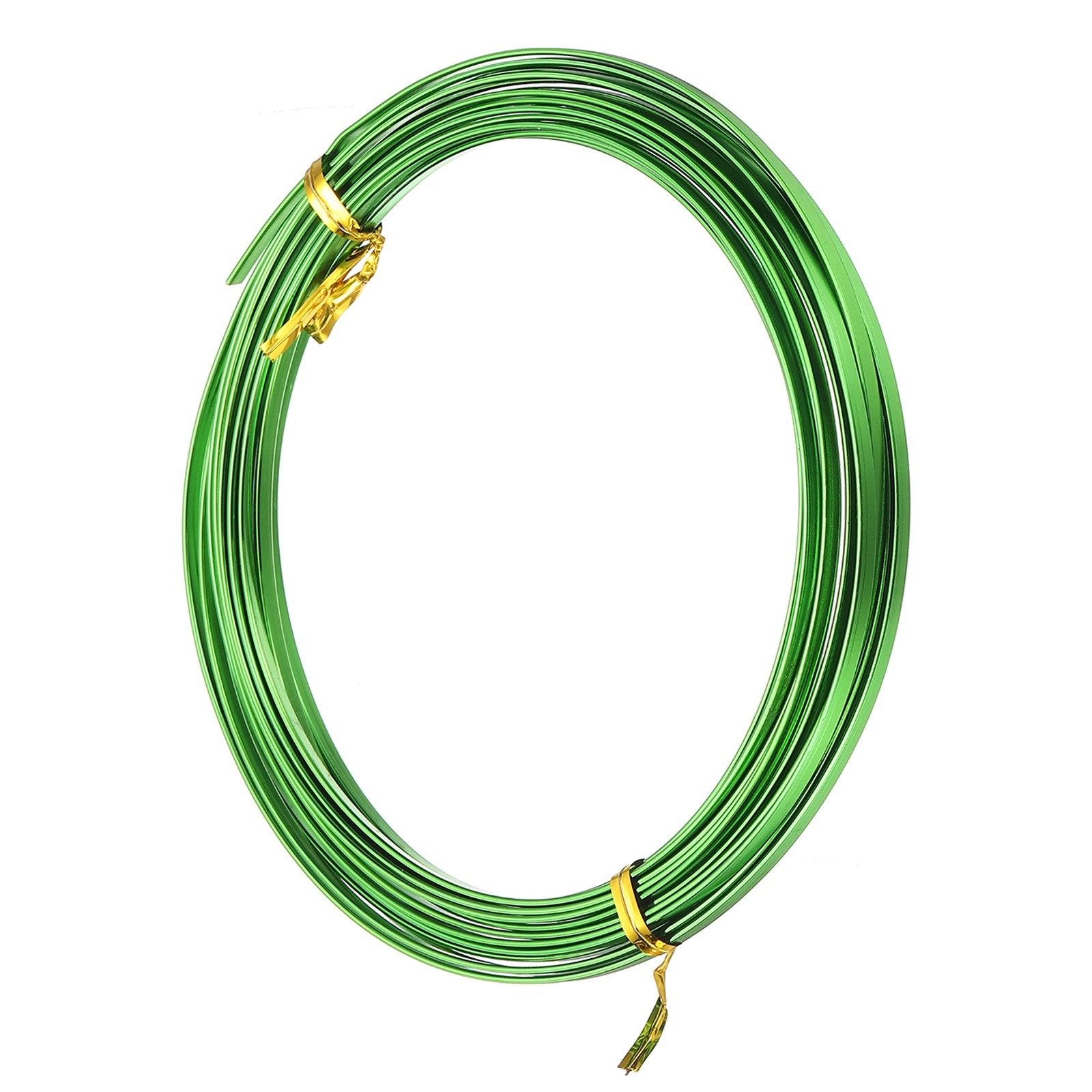 16.40 ft 3mm Wide 18 Gauge Flat Aluminum Wire Dark Green