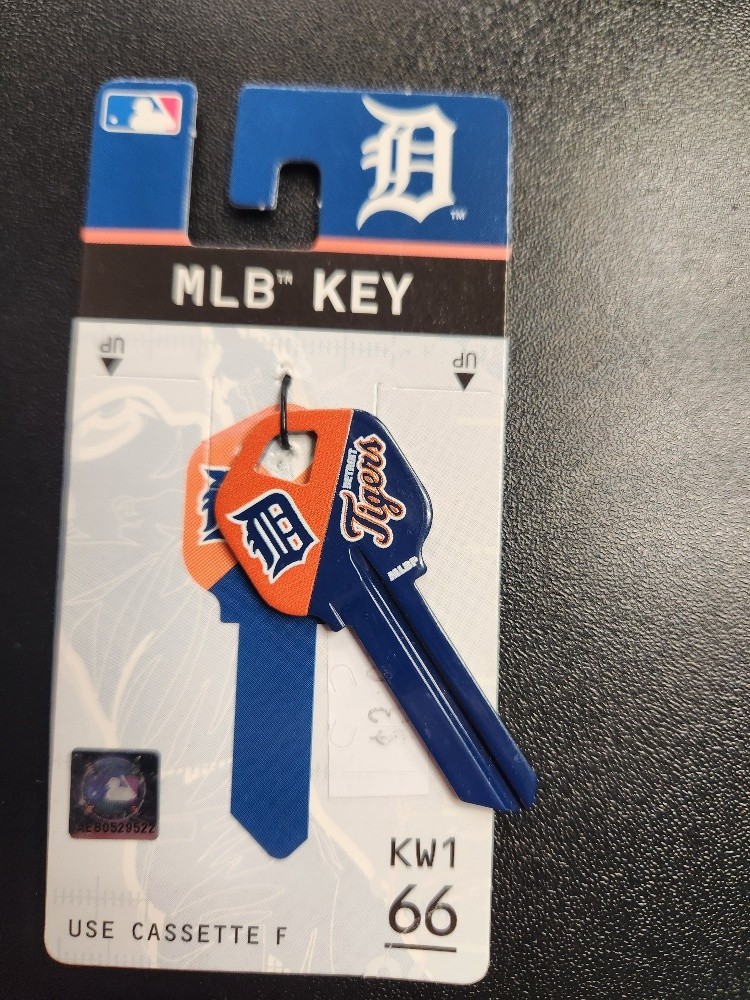 MLB DETROIT TIGERS KWIKSET KW1/KW10 KEYBLANK - READ DETAILS BELOW