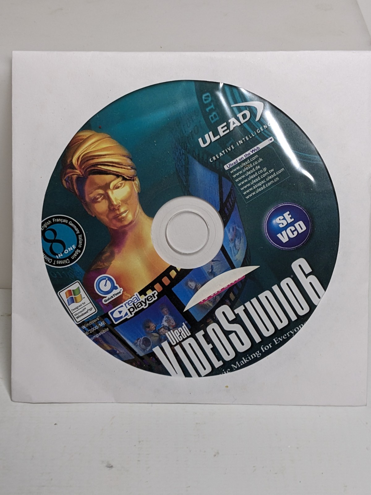 Ulead VideoStudio 6 SE DVD PC Software Disc Windows XP 2000 Me 98 Vintage