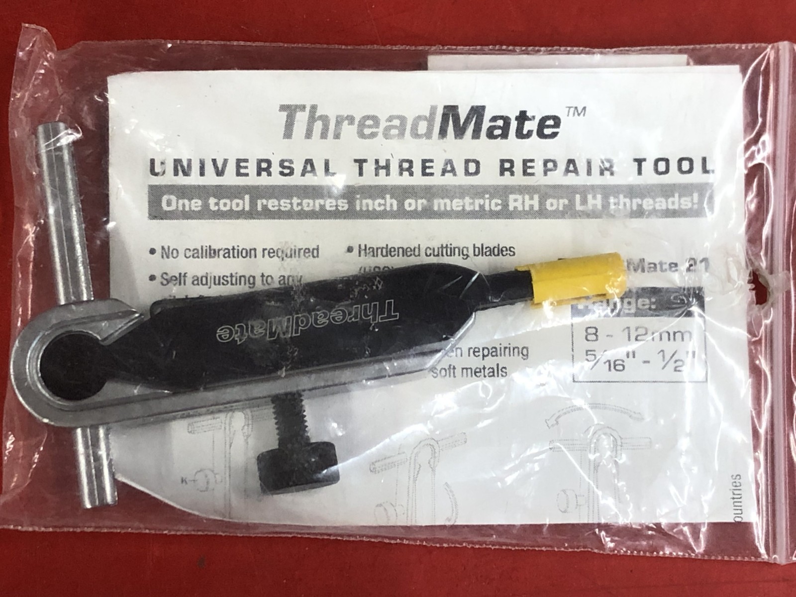 NES TM21 THREADMATE UNIVERSAL INTERNAL THREAD REPAIR TOOL FOR INCH/METRIC LH/RH