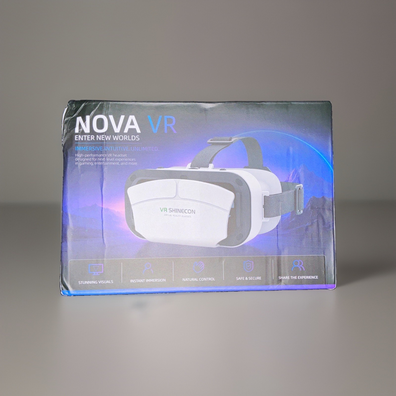 VR Shinecon NOVA VR Smartphone Headset 72Hz 360 View White/Black