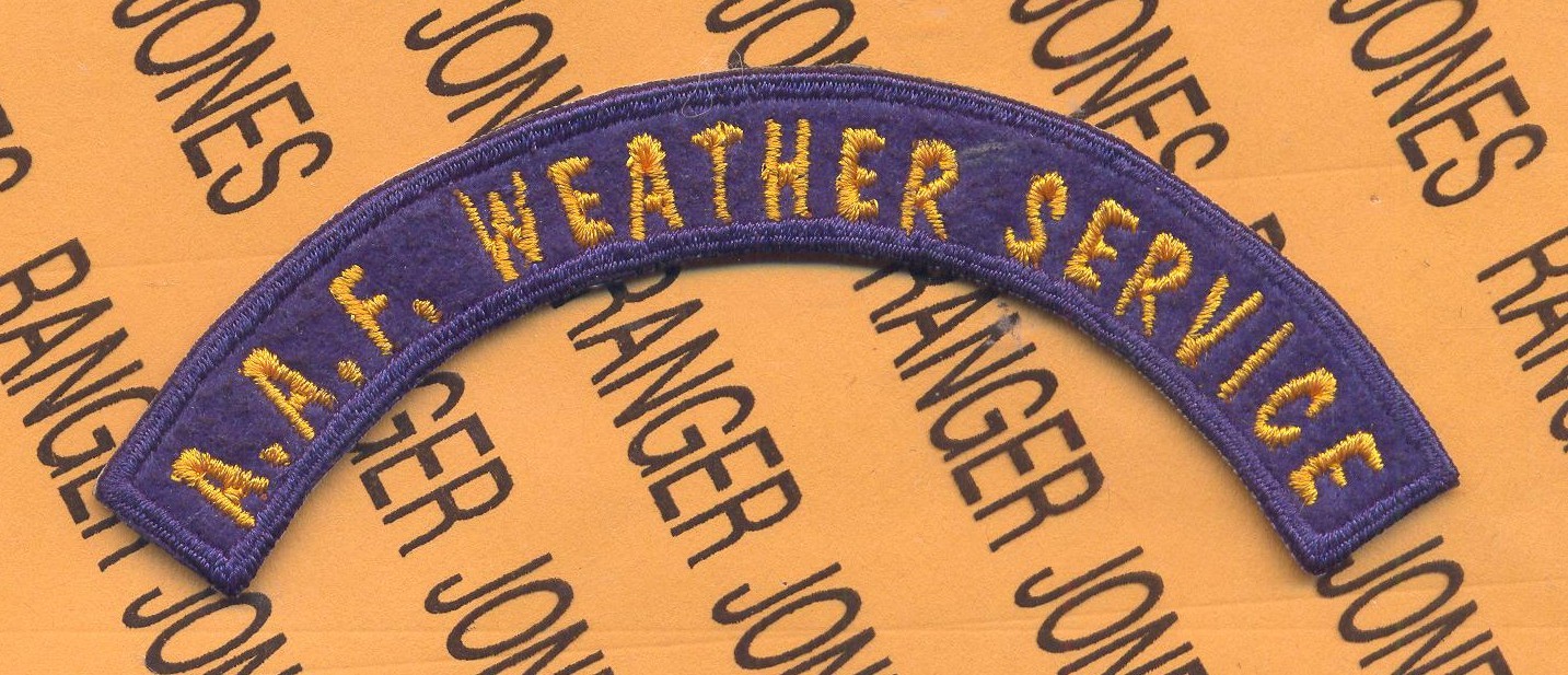 USAAF Army Air Force A.A.F. WEATHER SERVICE tab arc patch