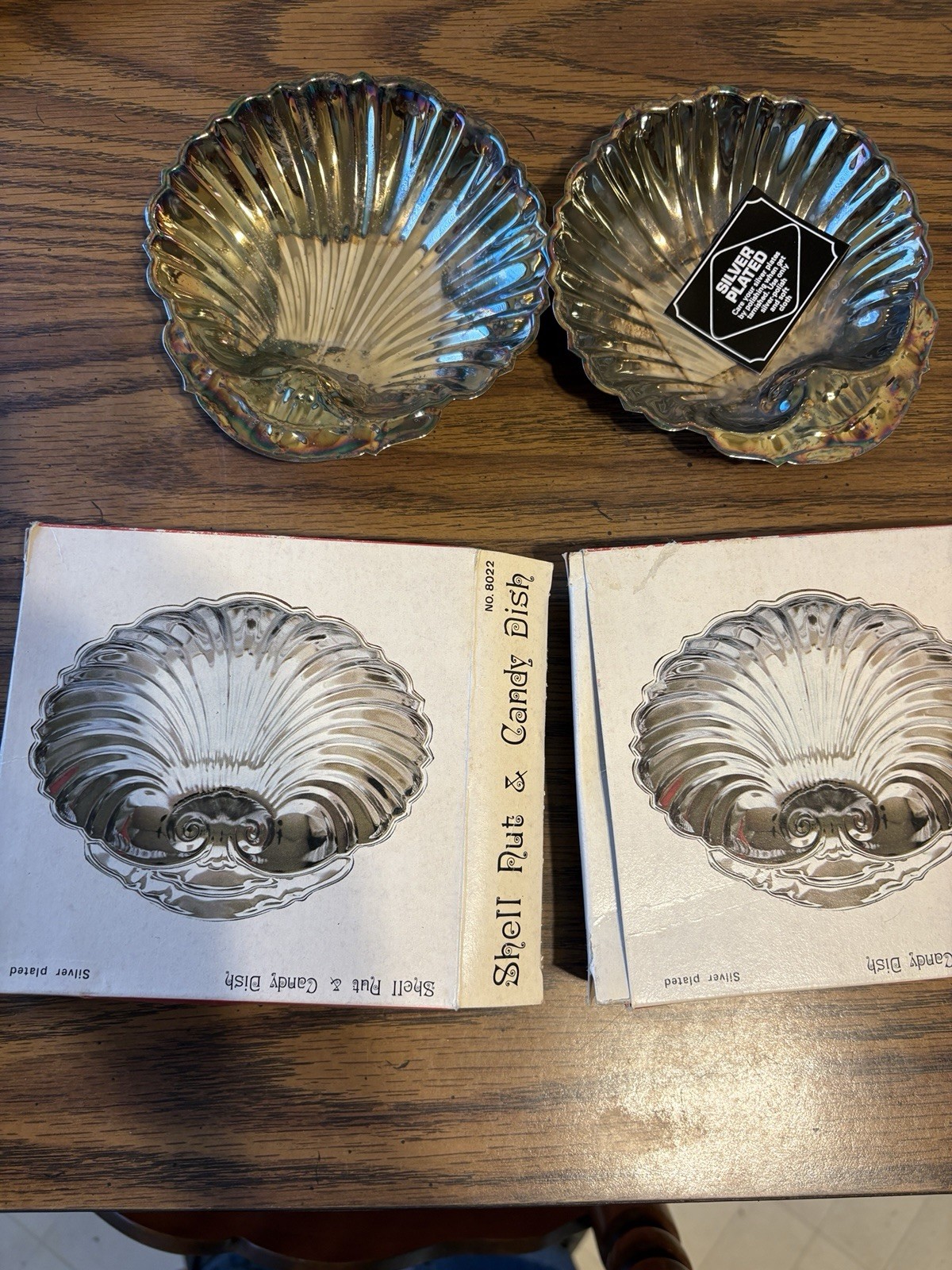 Shell Nut And Candy Dish. Silver Plated