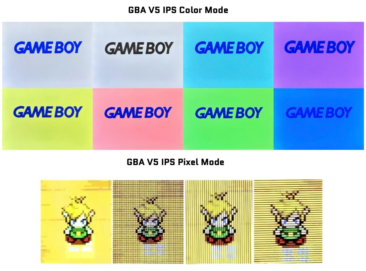 Nintendo Game Boy Advance GBA White System 101 V5 IPS LCD Backlit BRIGHTER