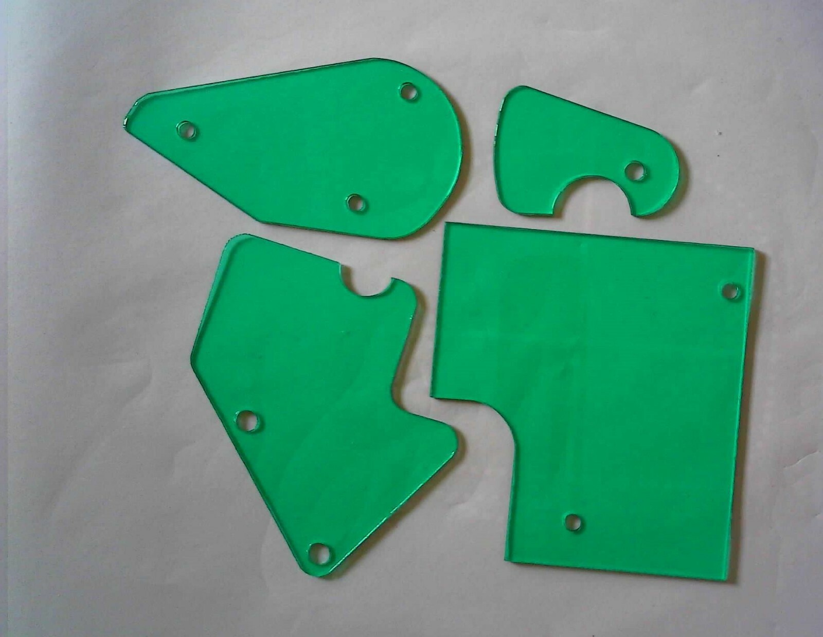 No Good Gofers Pinball Machine CLEAR 4 Piece COLORGUARD™ GREEN Upgrade