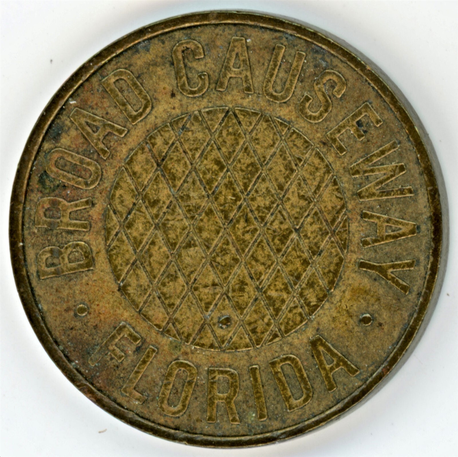Florida, Bay Harbor Island - Broad Causeway Toll Token