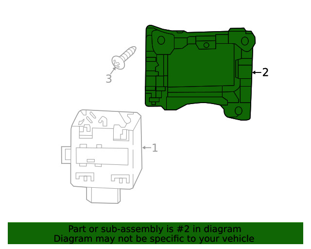 Genuine Audi Blind Spot Detection System Warning Sensor Bracket 8W0-907-175