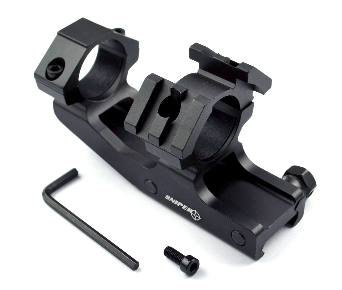 1" Scope Cantilever Ring Offset Mount W/Picatinny Rail for Mount accessories