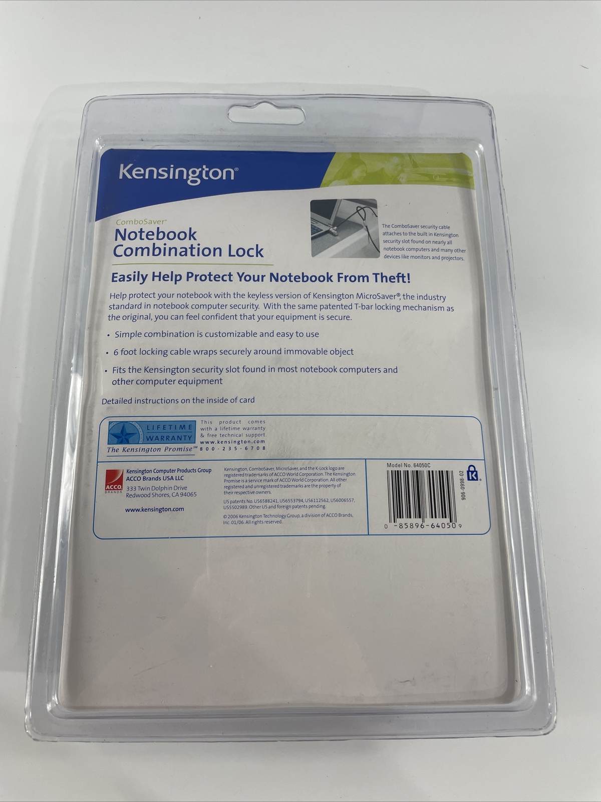 Kensington ComboSaver Security Laptop Lock