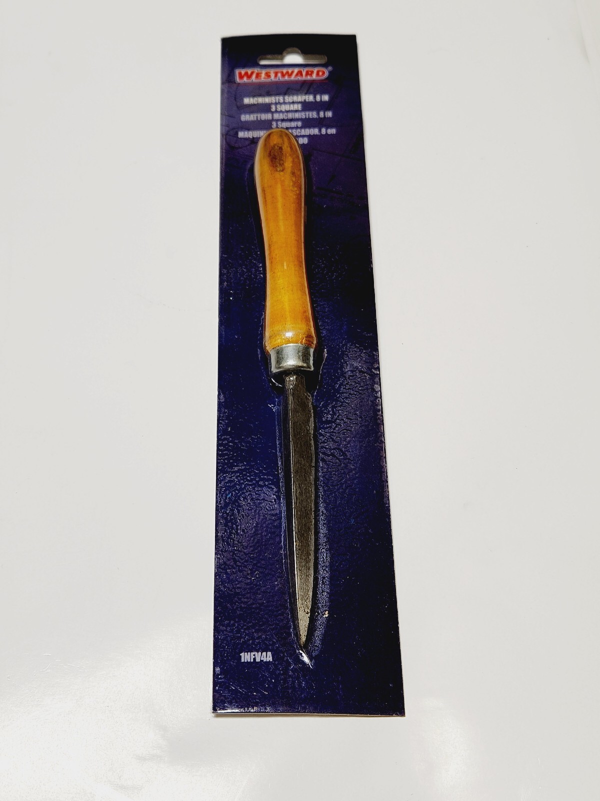 Westward Machinists Scraper 8" 3 Square taper