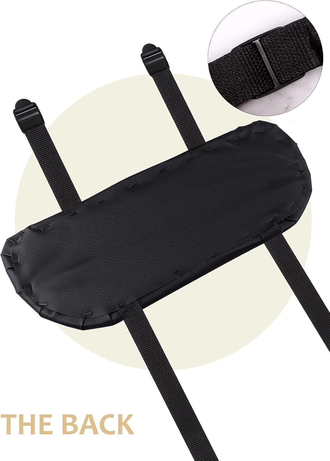 Comfortable Adjustable Hanging Arm Rest for Massage Tables - Black Design