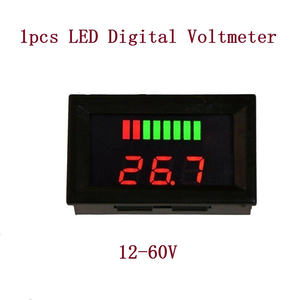 High Quality Brand New Car Voltage Meter Motorcycle 24V-60V Auto