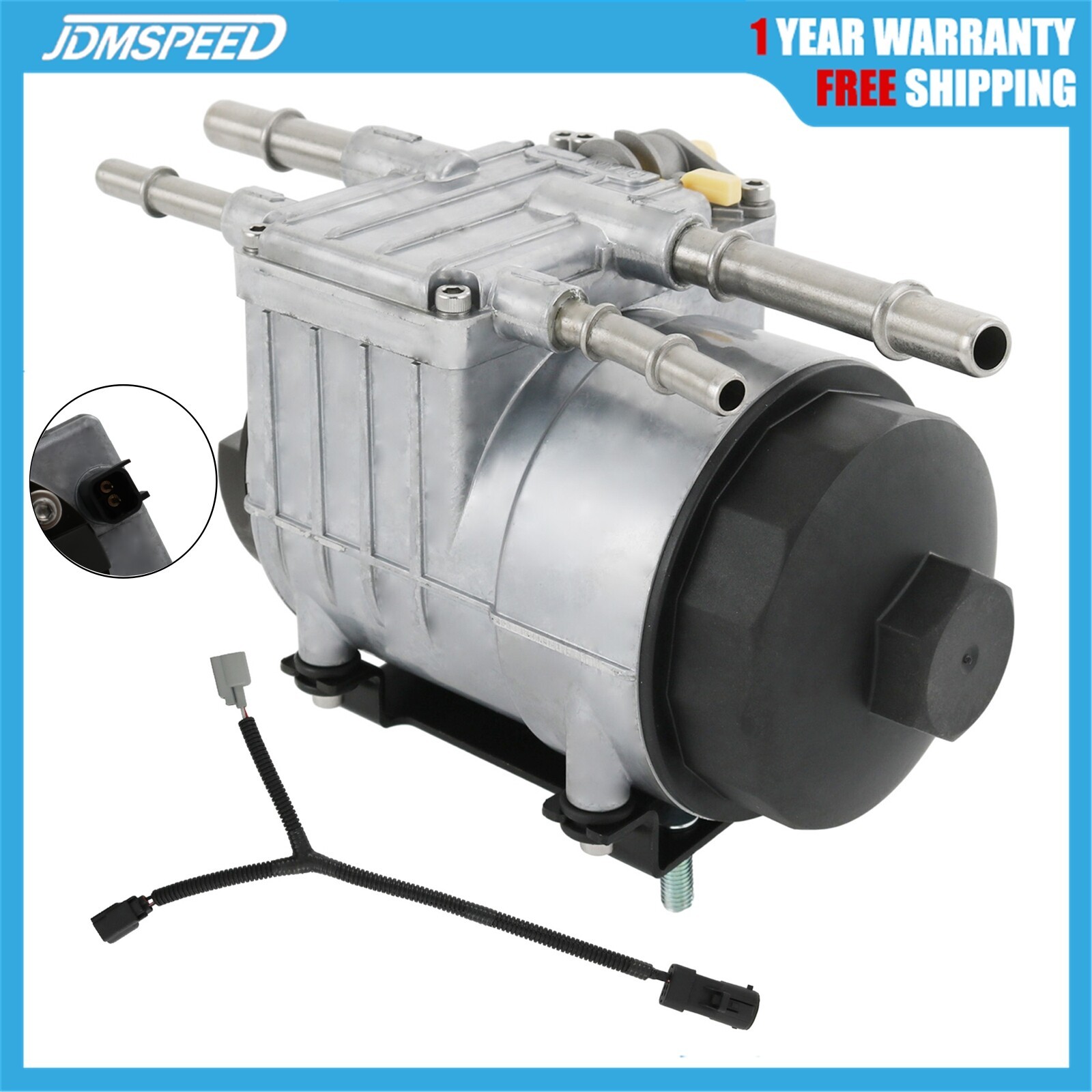 In-Line Diesel Fuel Pump & Filter For 08-10 Ford F-250 F-350 F-450 Super Duty