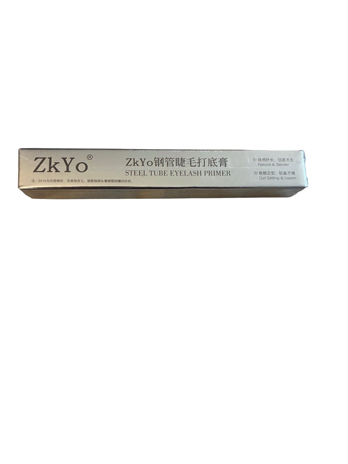 ZkYo Steel Tube Eyelash Primer w/ Metal Wand – Volumizing Lengthening Base