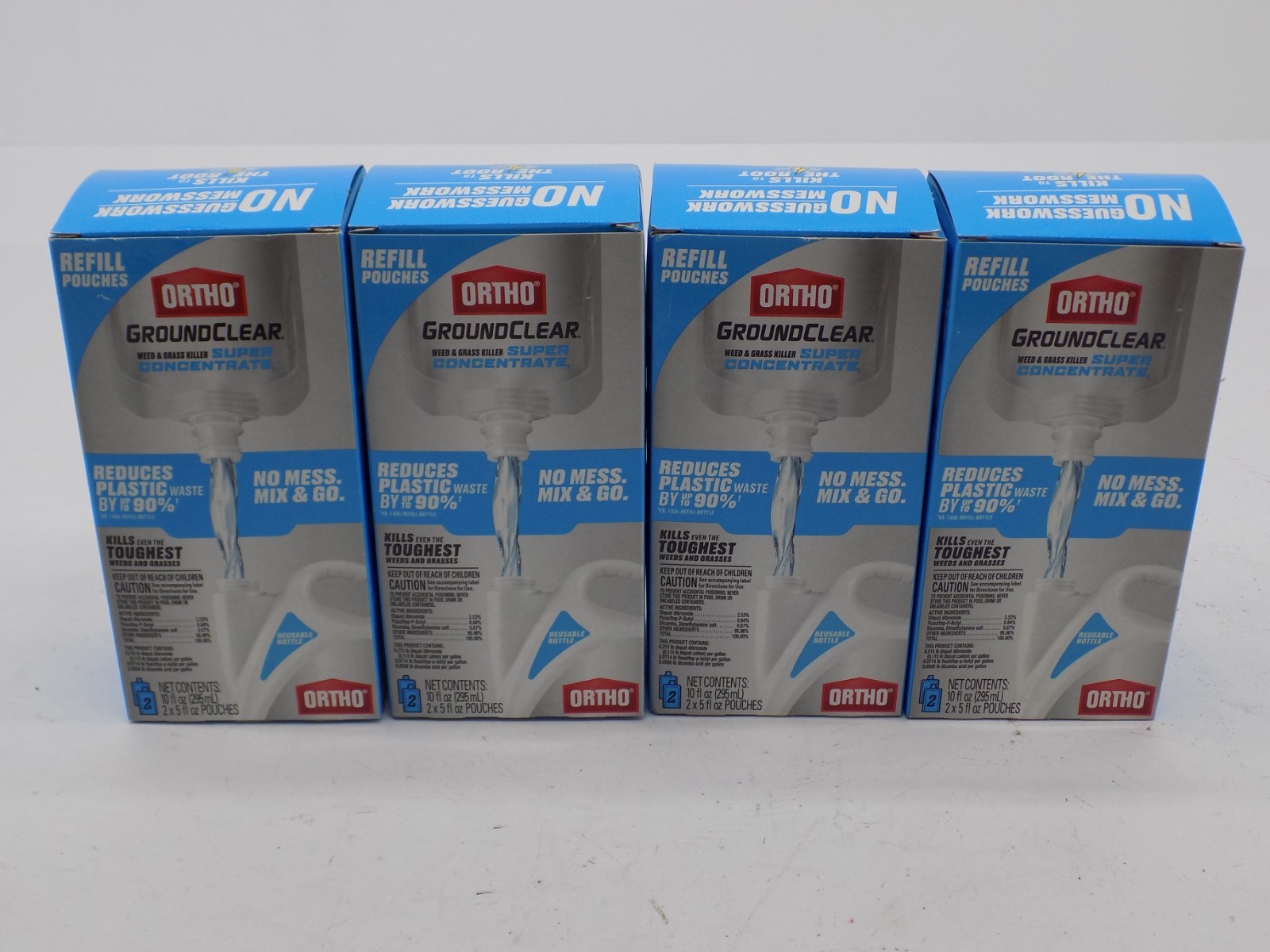 Lot Of 4- 2pk Ortho GroundClear Weed & Grass Killer Super Concentrate 5 fl oz