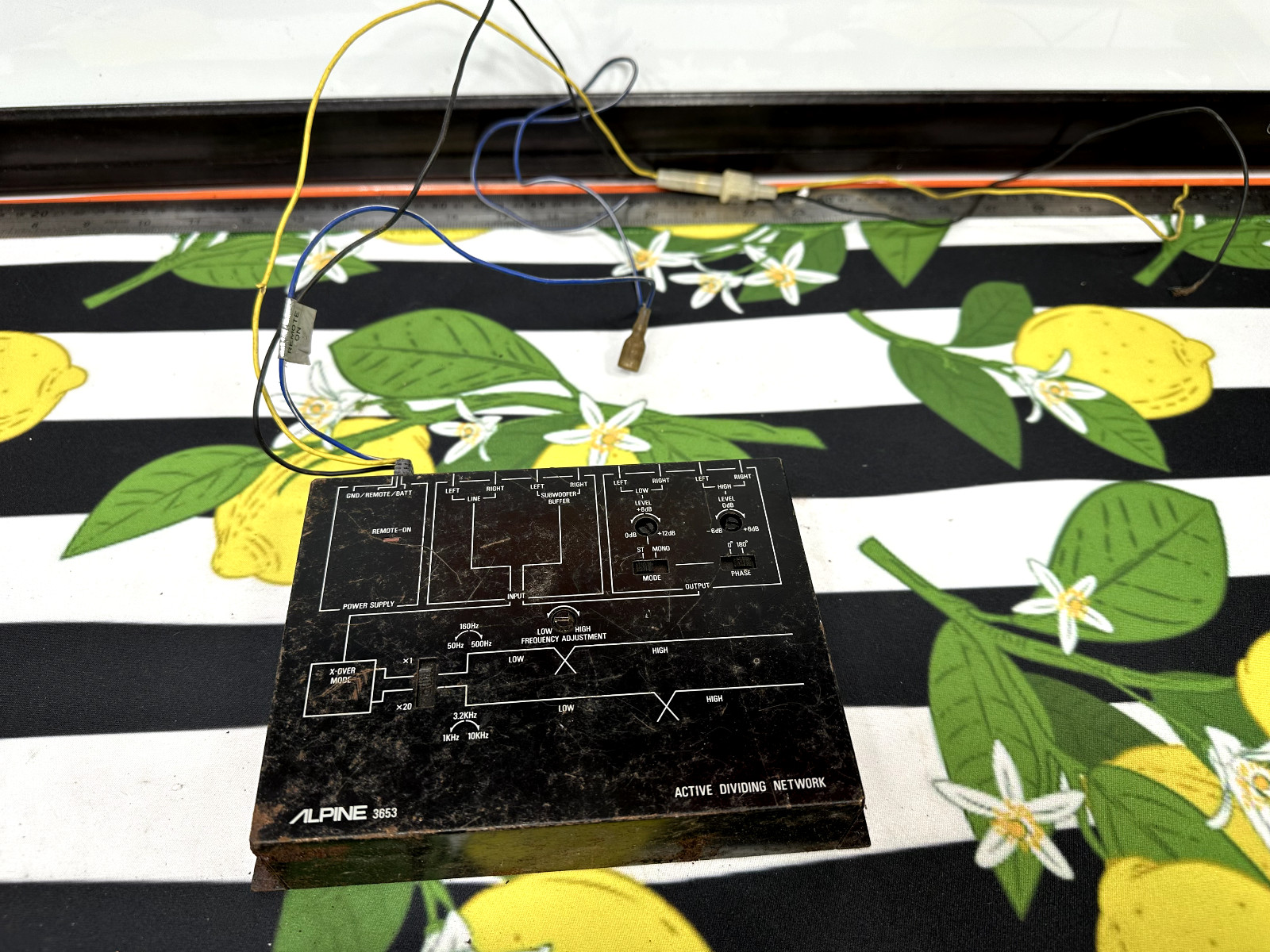 ALPINE 3653 electronic active dividing network working old school JDM Untested