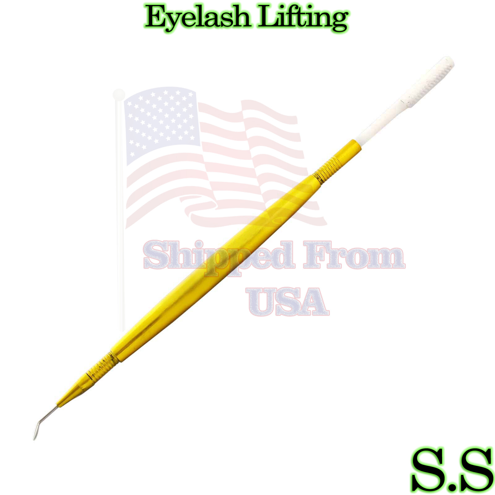 Eyelash Lifting Lifter Eyelashes Extension Separating Tool Yellow Coated