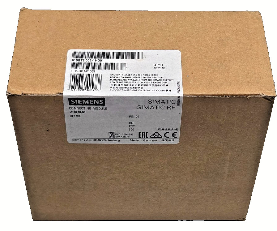 Siemens SIMATIC RF 6GT2002-1HD01 RFID Terminal Block RF170C M12 RS422/RS232 NEW