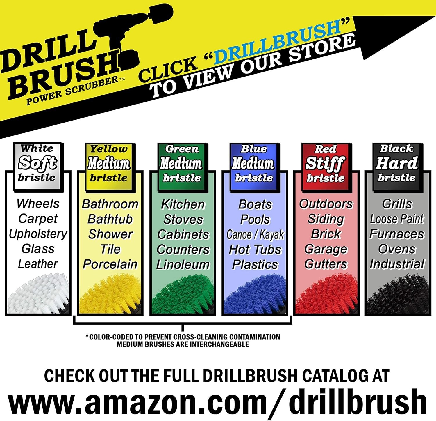 Medium Stiffness Aquatic Brush Set for Efficient Boat & Aquarium Cleaning