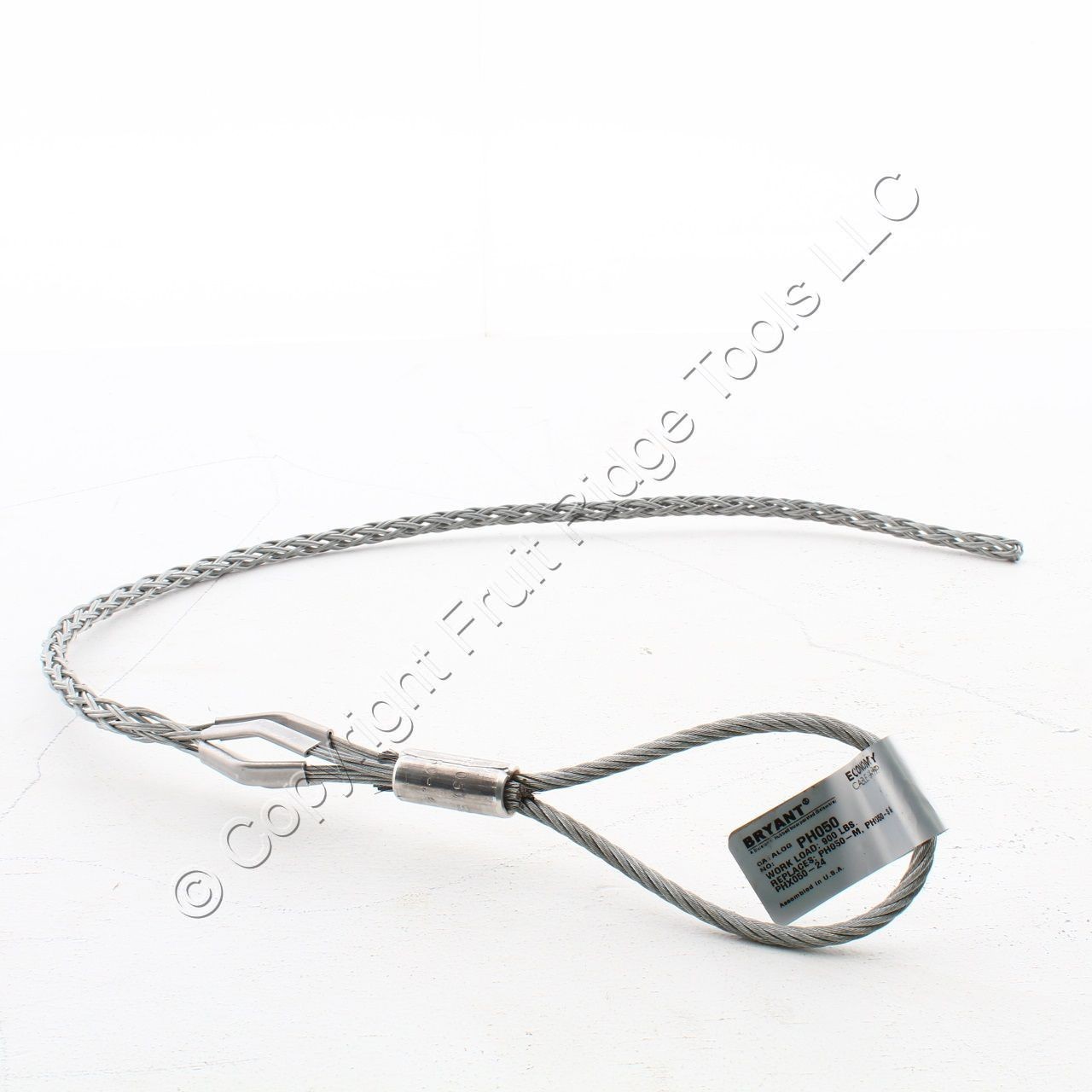 Bryant Cable Pulling Grip .50-.61" Closed Mesh Flexible Eye Heavy Duty PH050