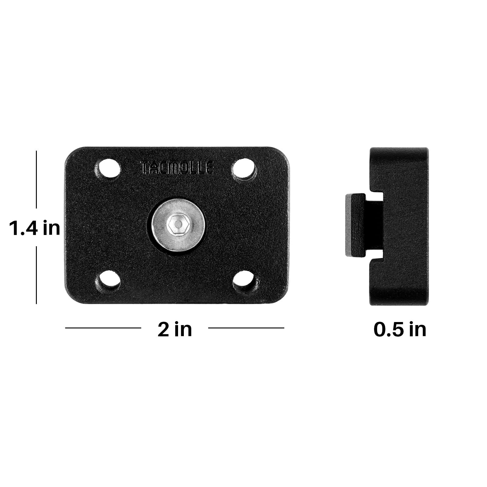 Mounting Bracket Base for MOLLE Panel, MOLLE Adapter Accessories Mount for Fi...