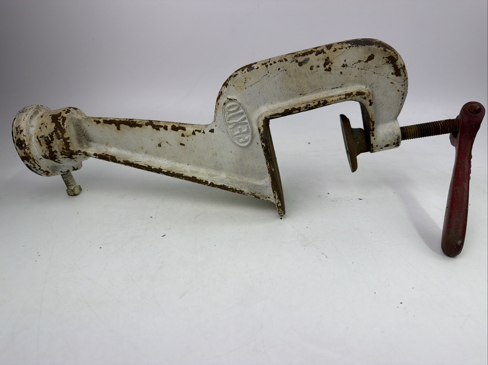 VTG Pexto Bench Mount Stand For Crimper Roller Bead Forming Roll Machine WHITE