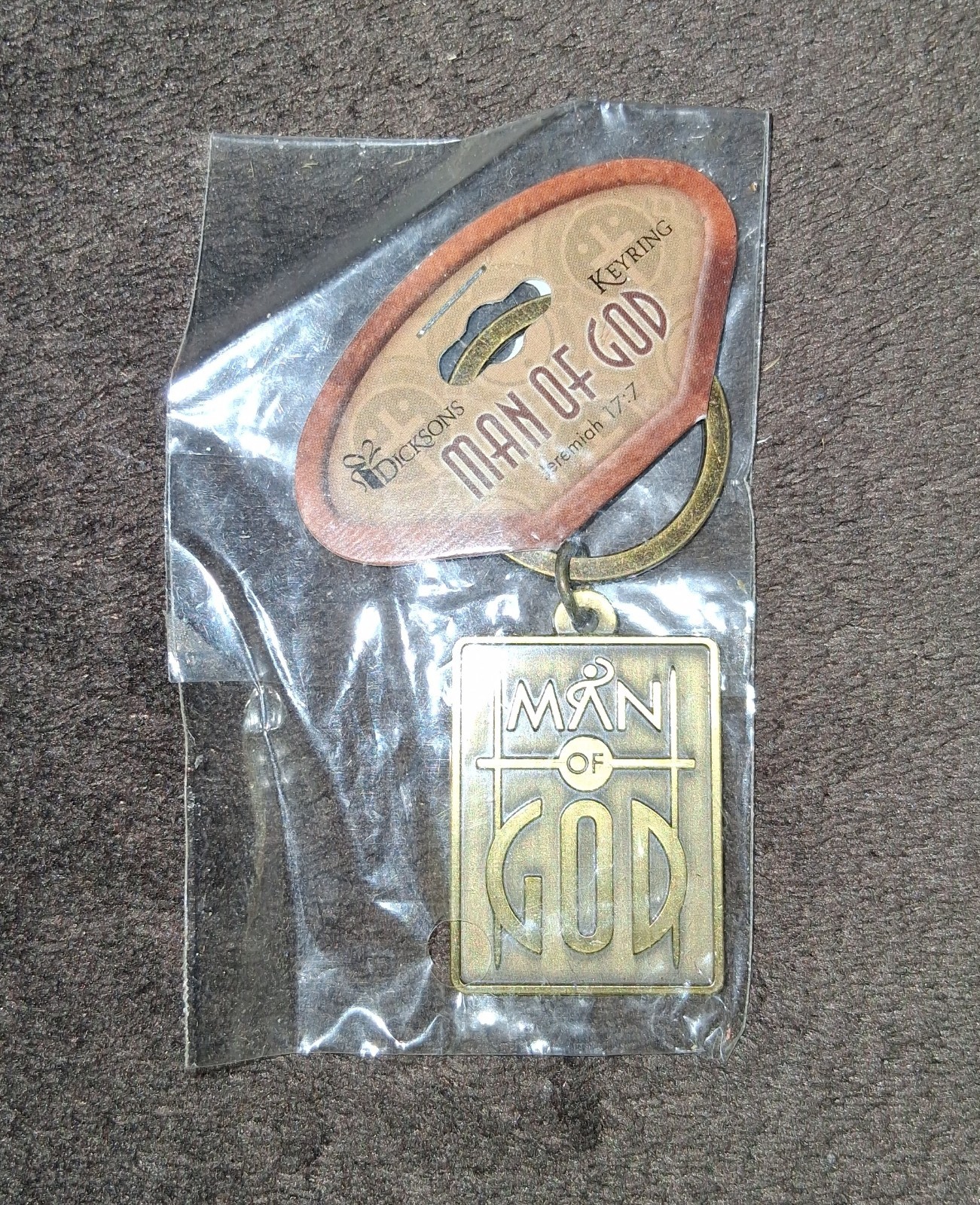 Dicksons "Man Of God" Keyring Jeremiah 17:7