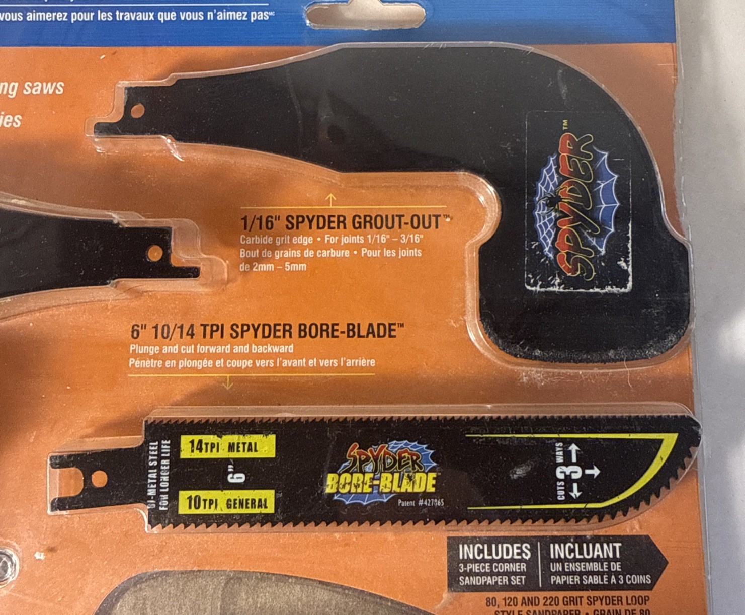 SPYDER REMODLEING 5 PIECE KIT Tools For Reciprocating Saws - Open Box