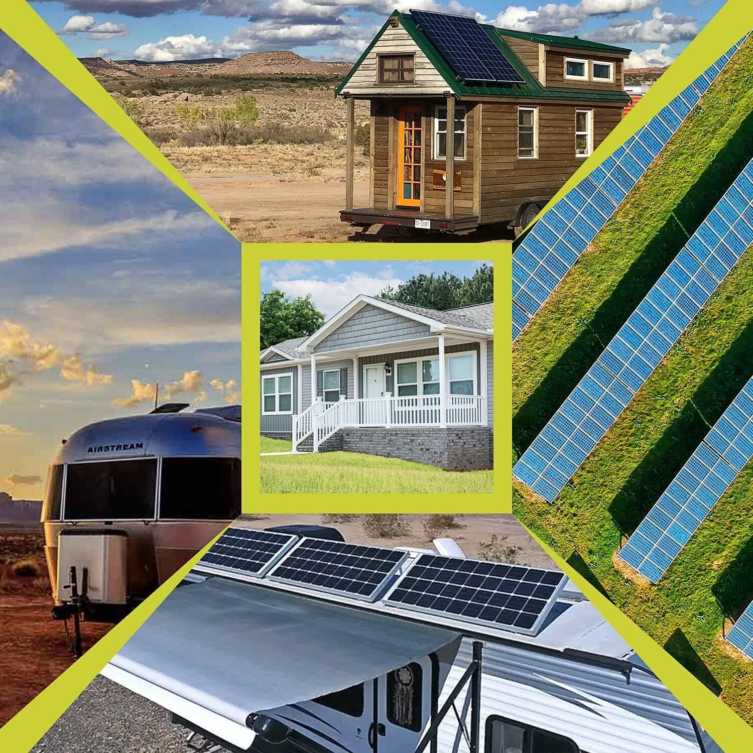Solar Panel RV Tilt Mount (45/47in）Brackets Roof Flat Surface Adjustable Frame