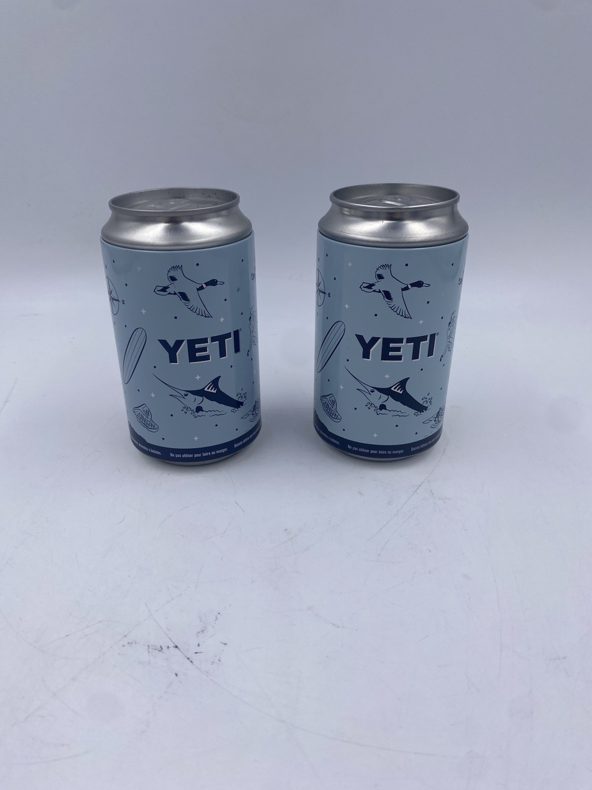 Lot of 2 YETI Stash Can Novelty Hidden Storage Tins