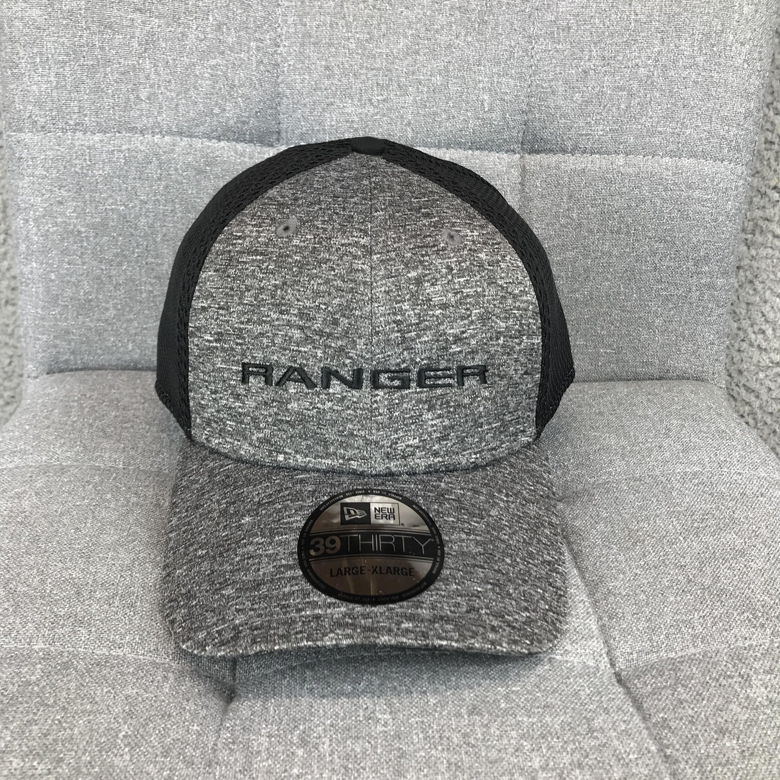 New Era Ford Ranger 39THIRTY Hat Cap Fitted Mens L XL Gray Mesh Built Ford Tough