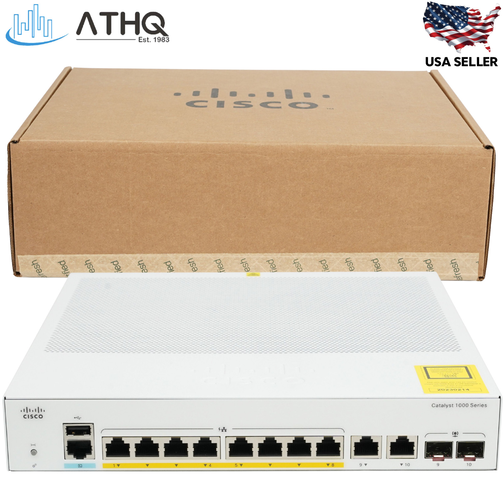 Cisco Catalyst C1000-8P-2G-L 8-Port Gigabit Ethernet PoE+ Managed Switch Refresh