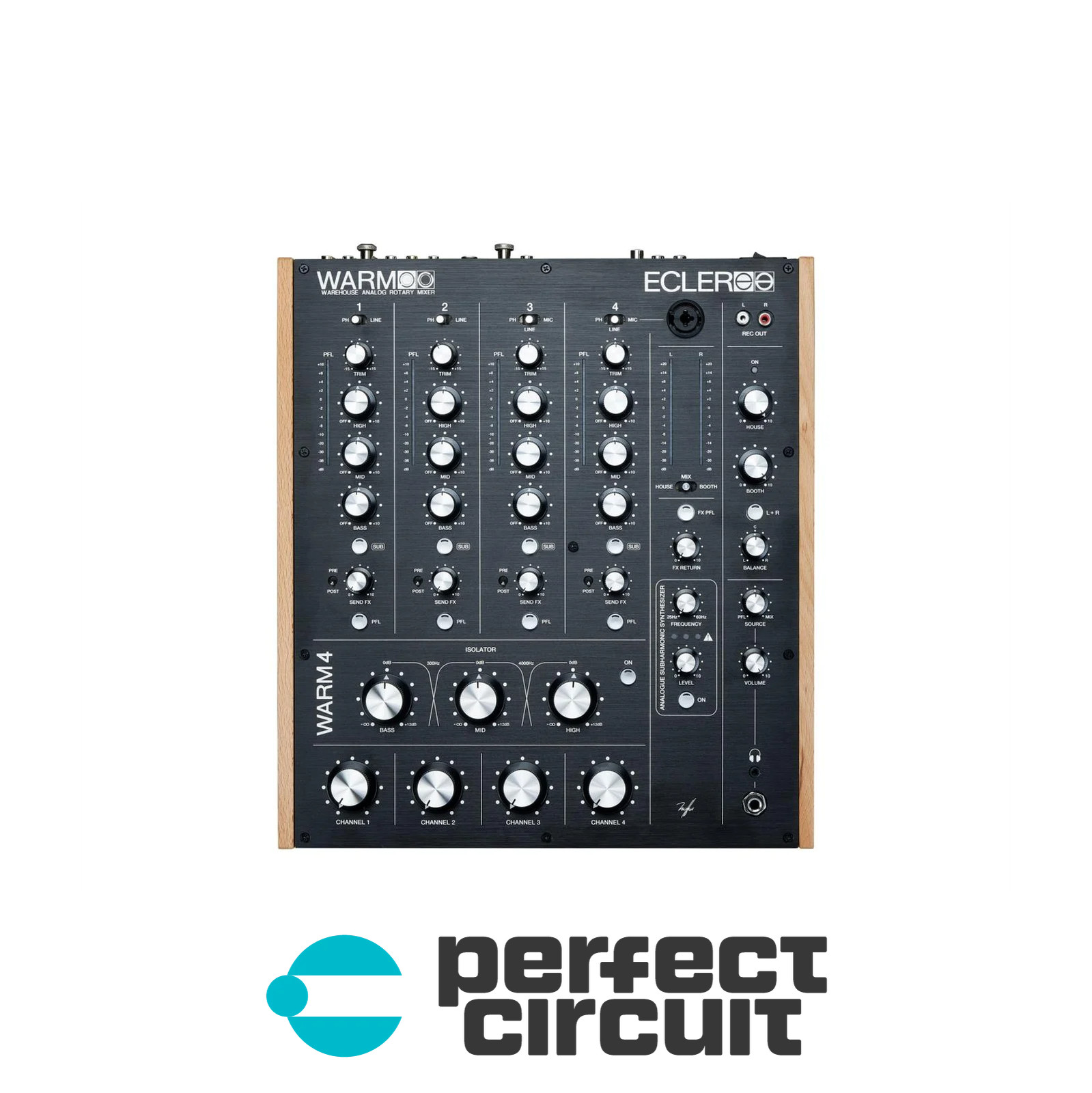 Ecler DJ WARM4 Analog Rotary Mixer Unit DJ MIXER - NEW - PERFECT CIRCUIT
