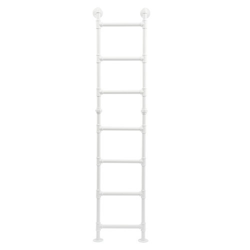 Modern Bunk Bed Ladder 7-Step Ladder High Loft Attic Step Ladders White