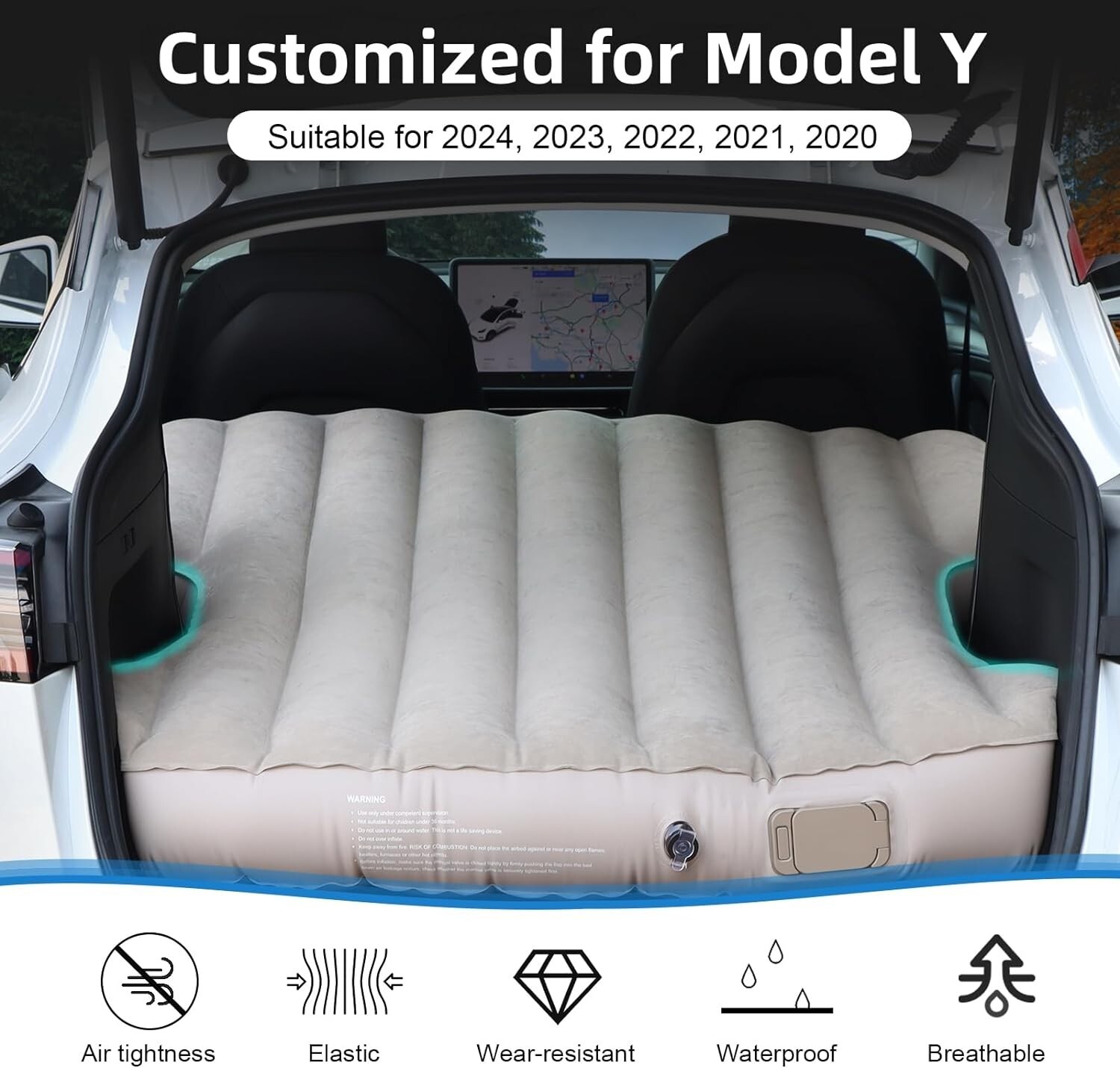VINBYEE Customized Car Matress for Tesla Model 2024-2021
