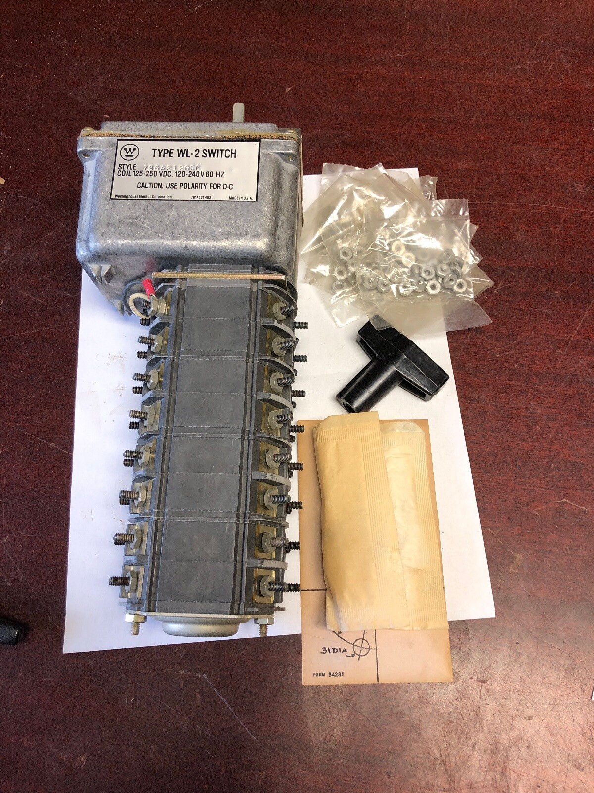 Westinghouse Type WL-2 Rotary Switch 796A212G06