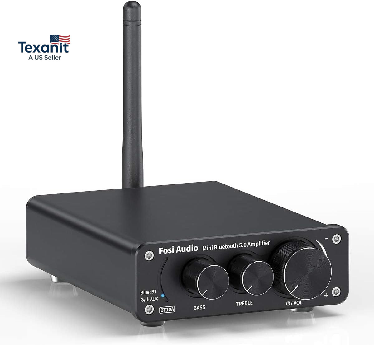 BT10A Bluetooth 5.0 Stereo Audio Amplifier Receiver 2 Channel Class D Mini Hi-Fi