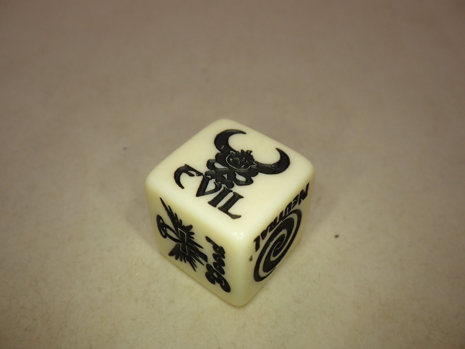 16mm Alignment D6 Good Evil Custom Engraved RPG Gaming Die Roleplay Tabletop