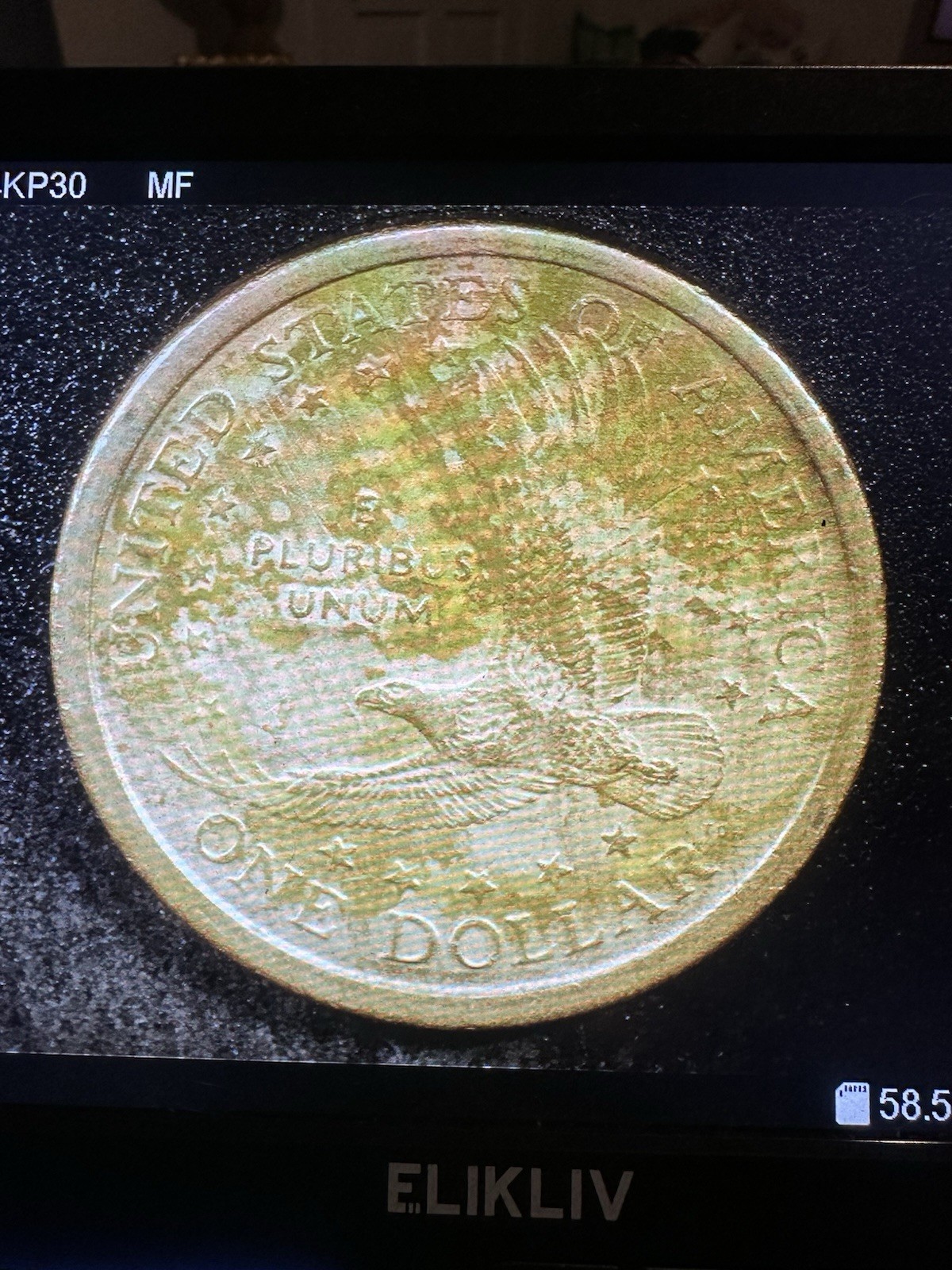 Rare 2000 P Sacagawea One Dollar Coin Lamination Error