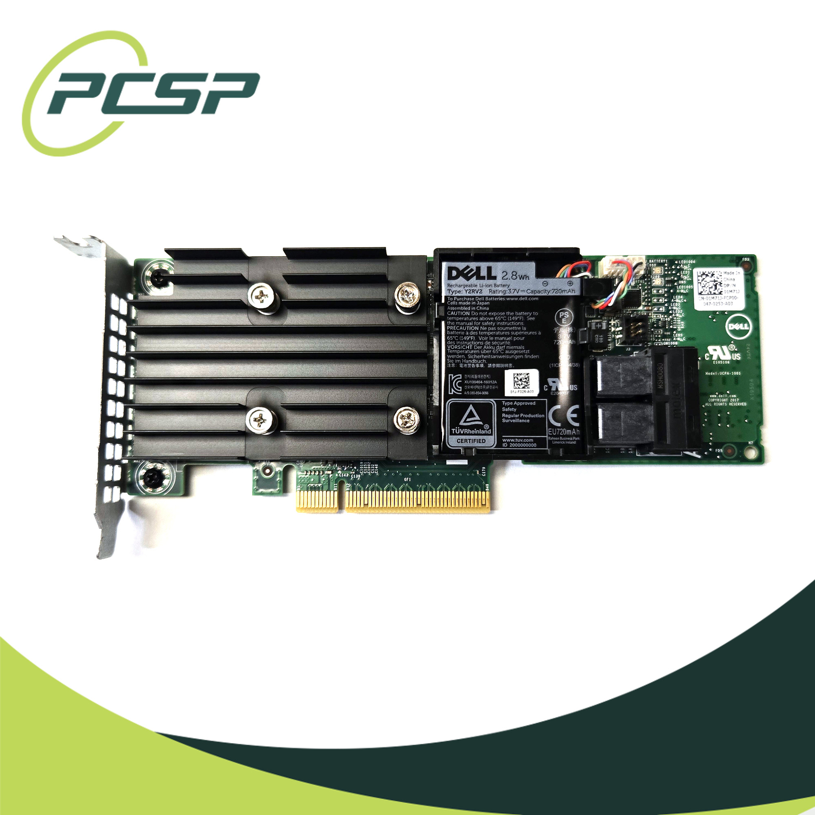 Dell PERC H740p PCI 1M71J 8-Port 12Gb/s 8Gb Cache SAS Raid Controller LP