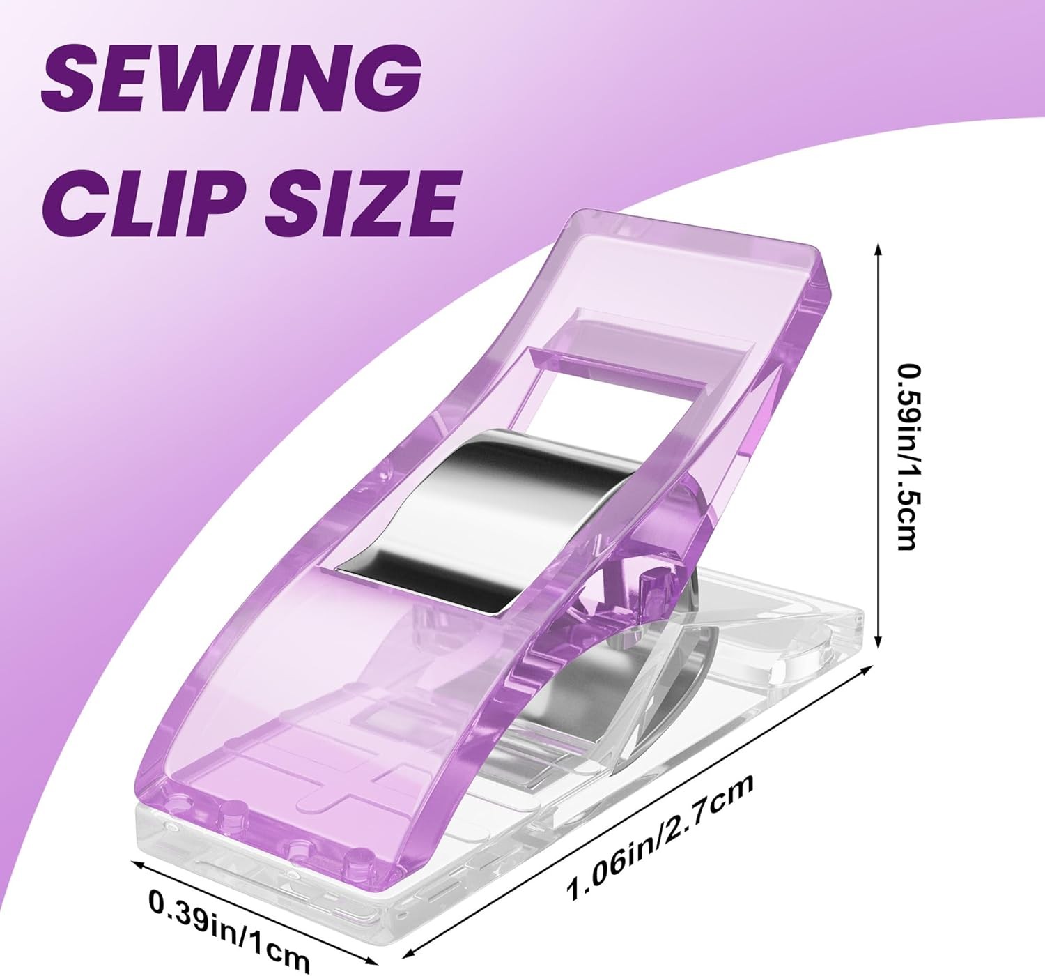 100PCS Sewing Clips with Storage Box – Strong Grip, No Pin Marks, Multi-Colore