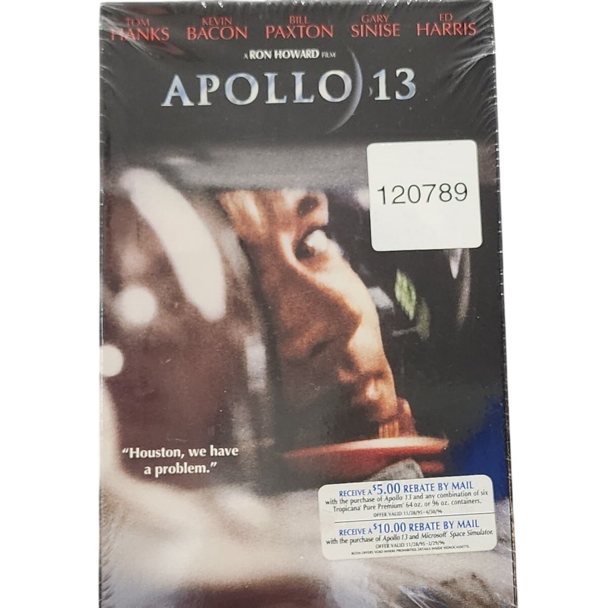 APOLLO 13 (VHS, 1995) Tom Hanks, Video VCR Tape Movie Vintage New Factory Sealed