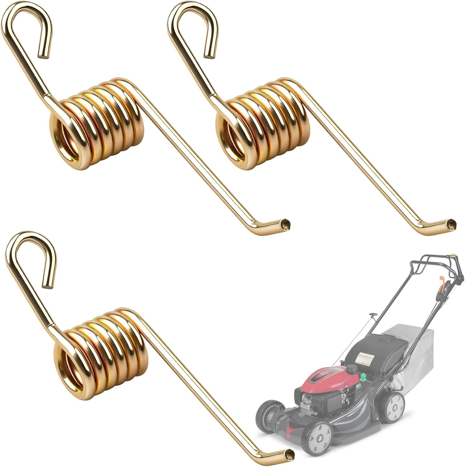 Spring 3-Pack Lawn Rake Dethatcher Tension Adjustment Thatch Removal Maxpower