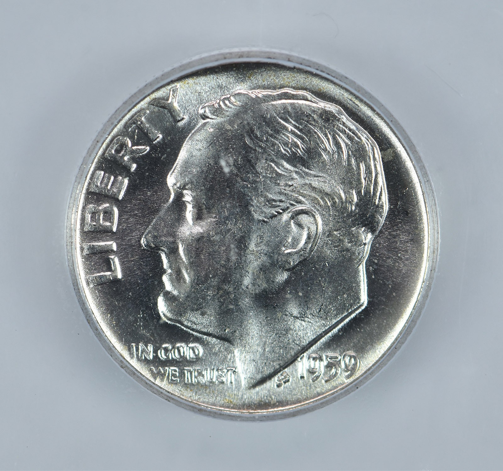 1959 Roosevelt Dime MS66 FB ICG