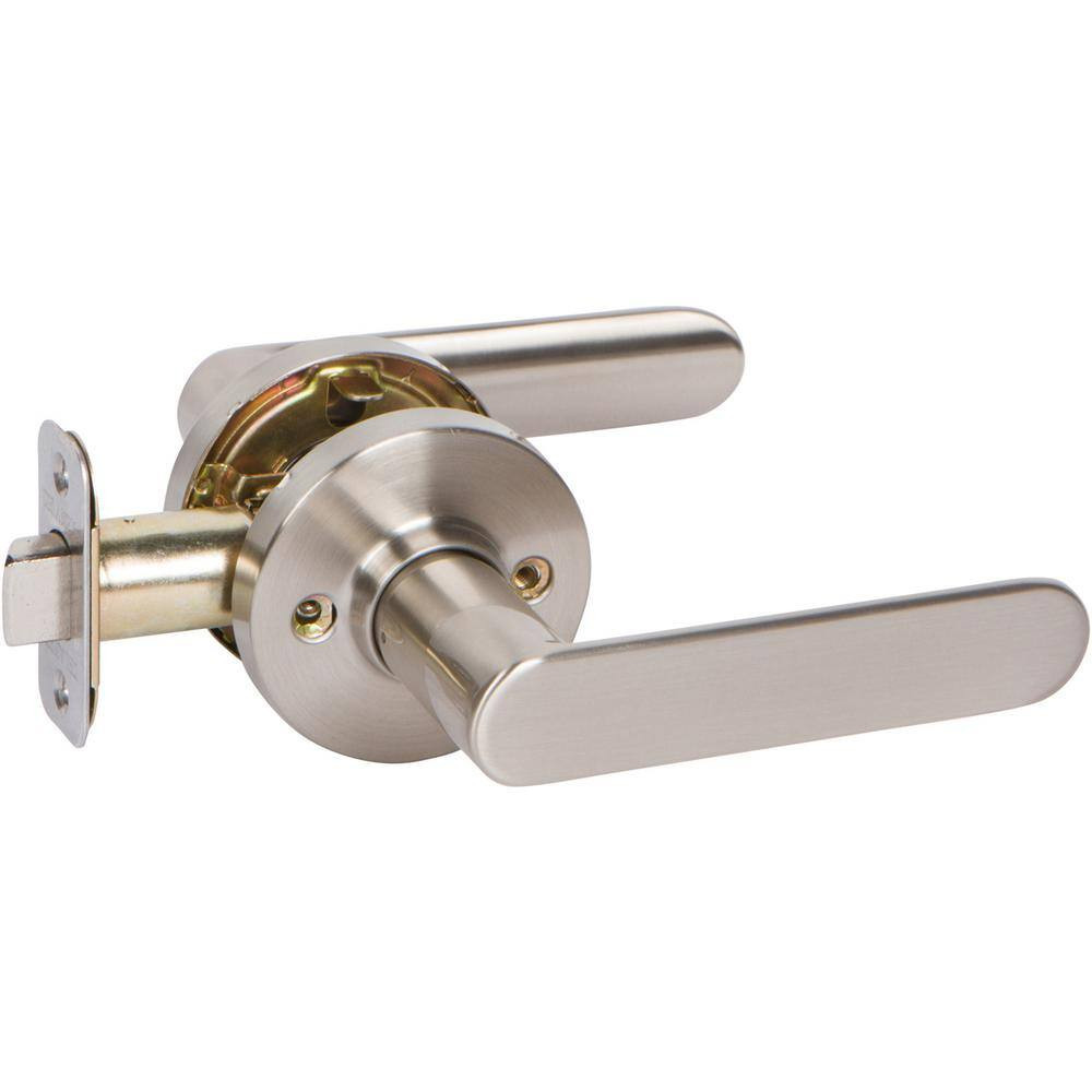 VL Series Contemporary Style Satin Nickel Straight Hall/Closet Door Lever